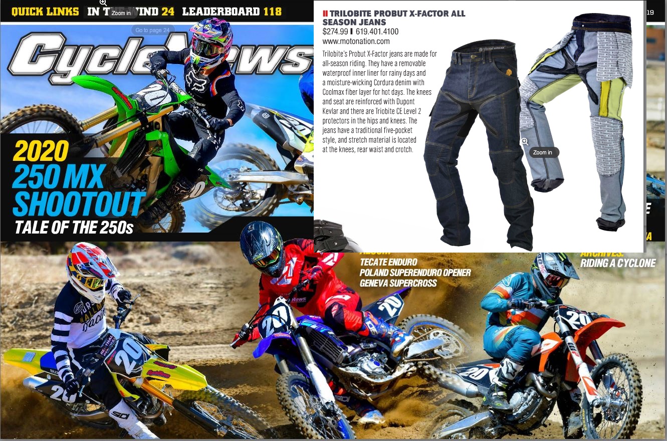 Cycle News 12 10 19 Trilobite Probut