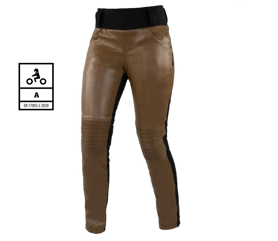 Ladies: Trilobite 2061 Leather leggins ladies pants brown
